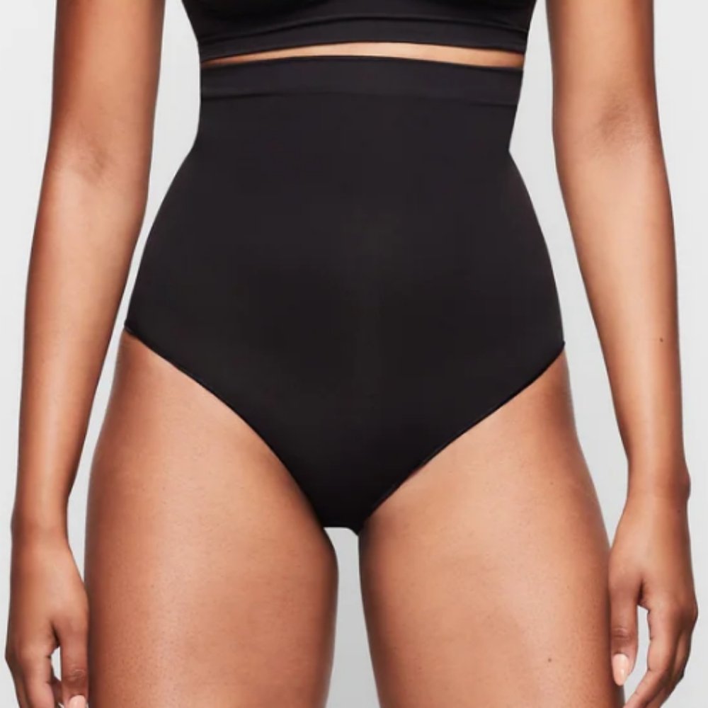 SKIMS High Waisted Brief Black Shapewear